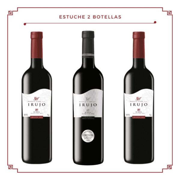 Estuche 3 botellas: 1 Irujo Vendimia Seleccionada + 2 Irujo Crianza
