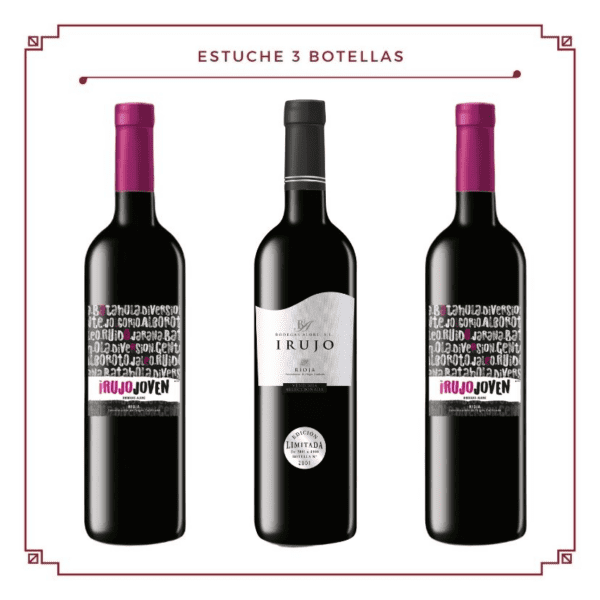 Estuche 3 botellas: 1 Irujo Vendimia Seleccionada + 2 Irujo Joven