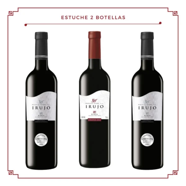 Estuche 3 botellas: 1 Irujo Crianza + 2 Irujo Vendimia Seleccionada