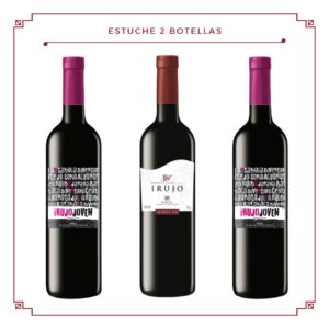 Estuche 3 botellas:  2 Irujo Joven + 1 Irujo Crianza