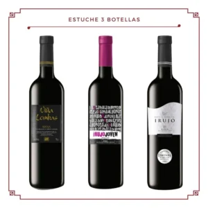 Estuche 3 botellas: 1 Irujo Joven + 1 Irujo Vendimia Seleccionada + 1 Viña Lombas Garnacha