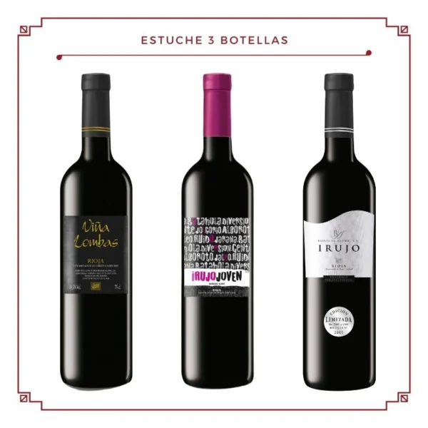 Case 3 bottles: 1 Young Irujo + 1 Irujo Selected Harvest + 1 Viña Lombas Grenache