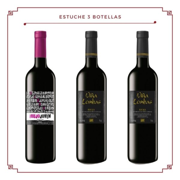 Coffret 3 bouteilles : 1 Irujo Joven + 2 Viña Lombas, Garnacha