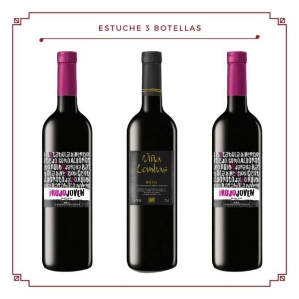Coffret 3 bouteilles : 2 Irujo Joven + 1 Viña Lombas, Garnacha